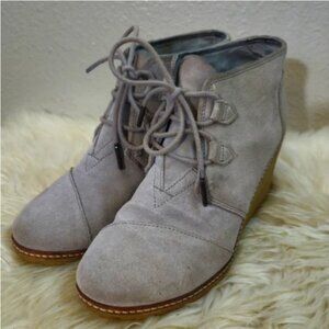 Toms Desert Wedge Booties